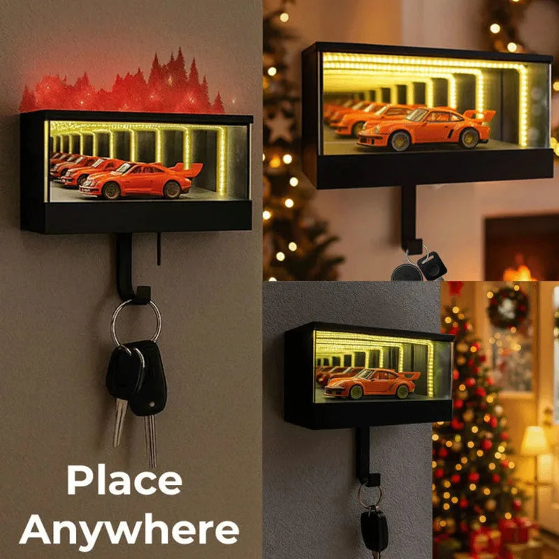 Infinity Garage Keychain: An unmissable novelty, original and creative, with a decorative hook—perfect for collectors.