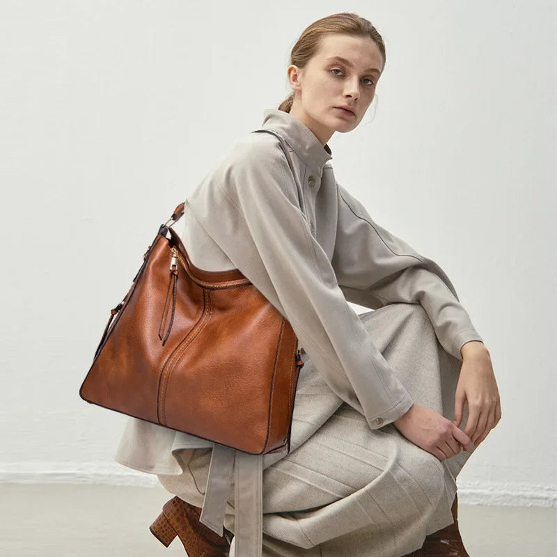 Bolso de Cuero Cruzado